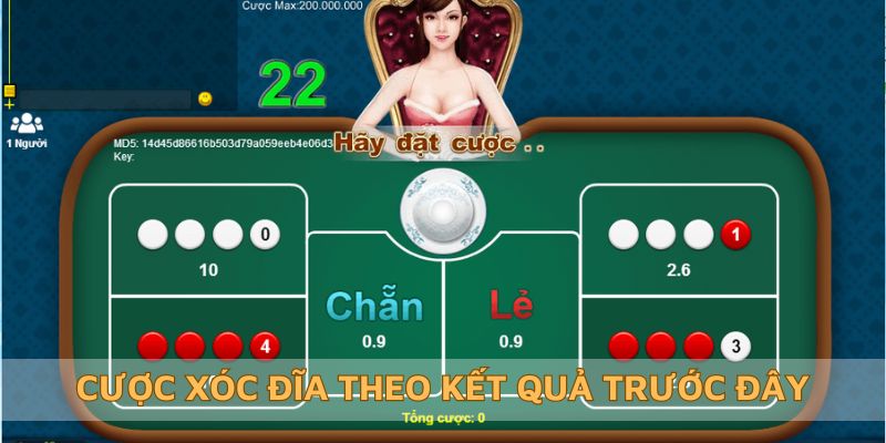 Cược xóc đĩa theo kết quả cũ rất hiệu quả